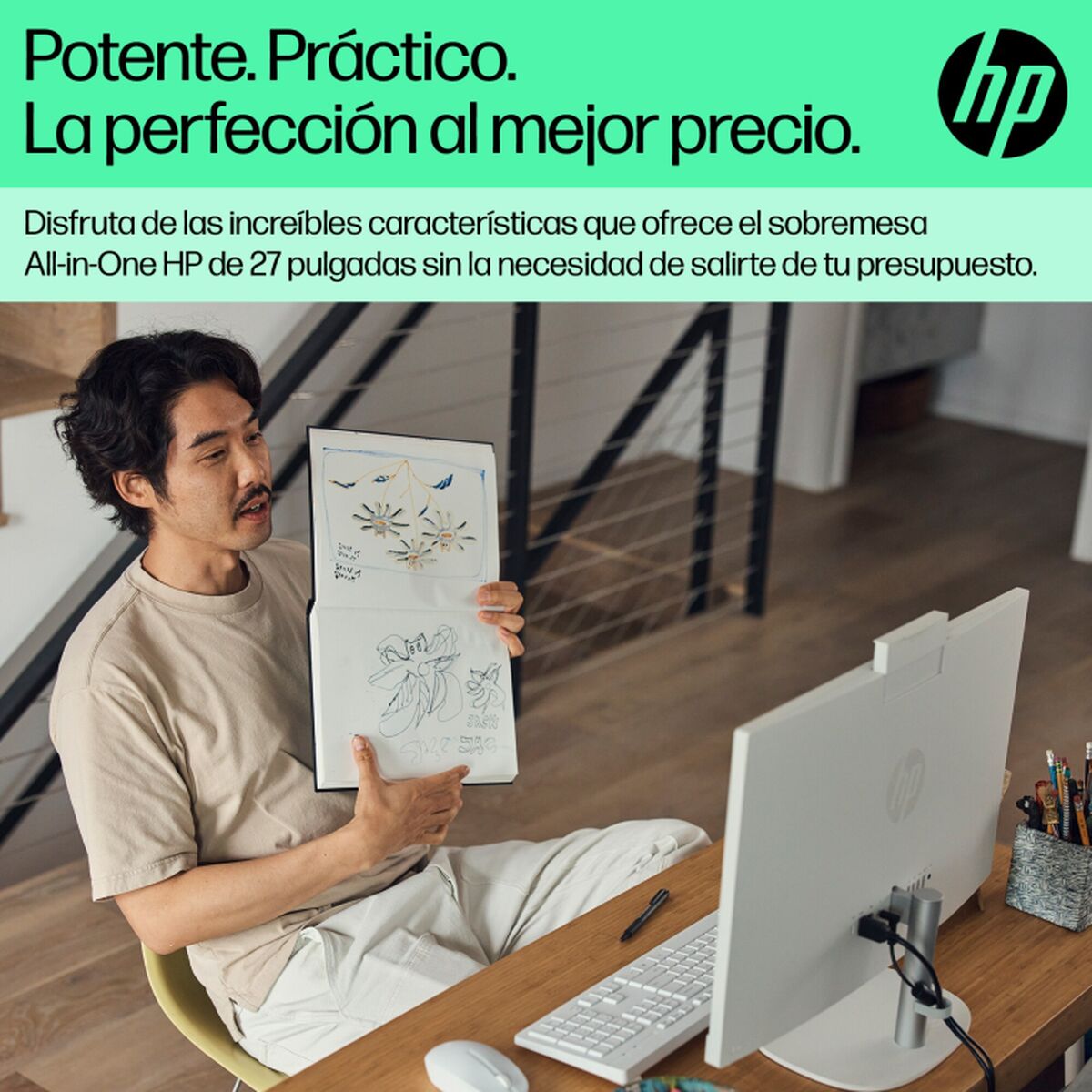 Desktop PC HP B9GN4EA Intel Core i5-1335U 16 GB RAM 1 TB SSD-4