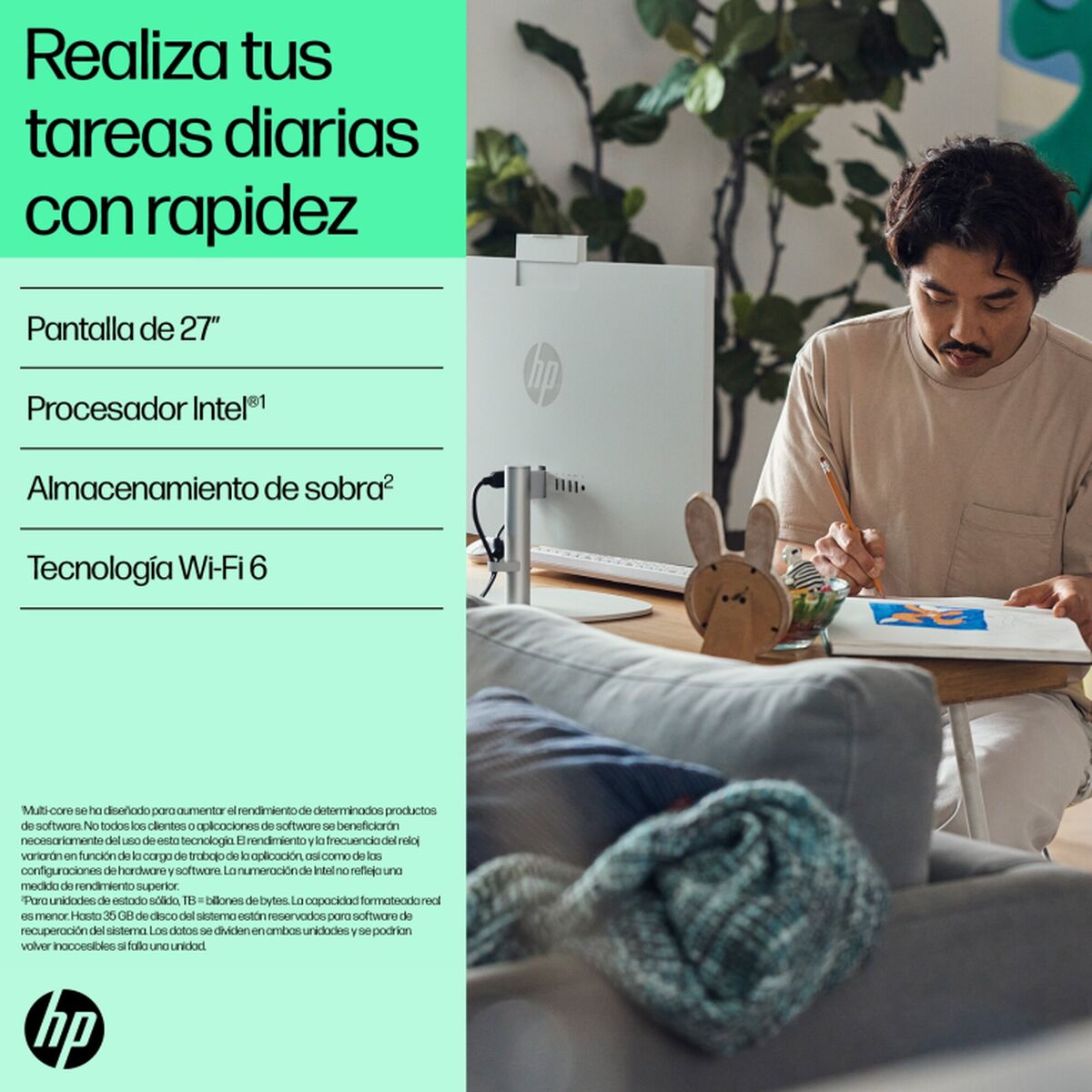 Desktop PC HP B9GN4EA Intel Core i5-1335U 16 GB RAM 1 TB SSD-3