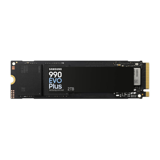 Samsung 990 EVO Plus SSD 2TB, PCIe Gen 4x4, Gen 5x2 M.2 2280, Speeds Up-to 7,250 MB/s, Upgrade Storage for PC/Laptops, HMB Technology and Intelligent Turbowrite 2.0, (MZ-V9S2T0B/AM)