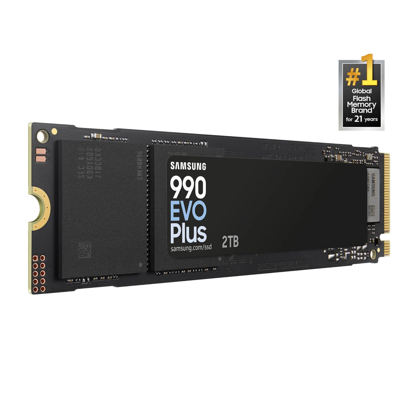 Samsung 990 EVO Plus SSD 2TB, PCIe Gen 4x4, Gen 5x2 M.2 2280, Speeds Up-to 7,250 MB/s, Upgrade Storage for PC/Laptops, HMB Technology and Intelligent Turbowrite 2.0, (MZ-V9S2T0B/AM)