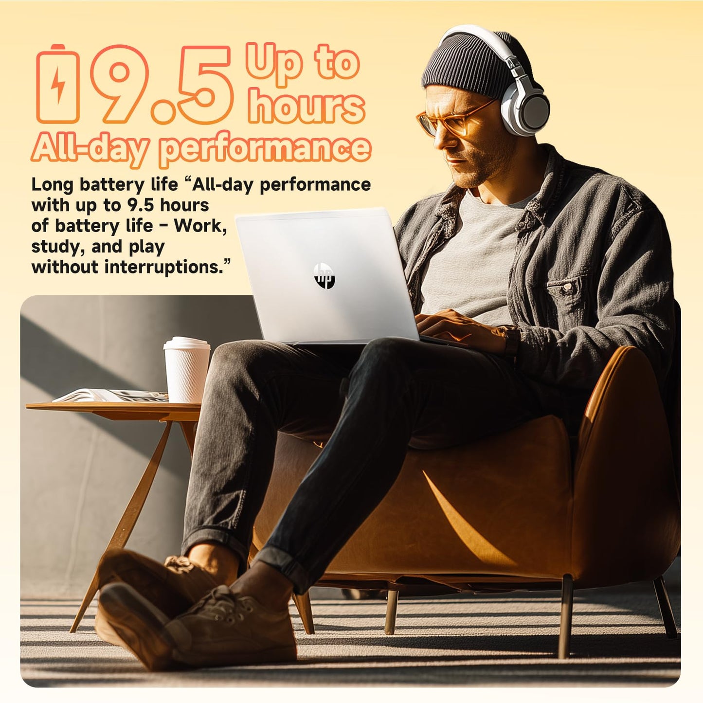 HP 2025 17.3" FHD Laptop, Intel Core i3-N305 (32GB RAM | 1TB SSD), Windows 11 Pro, Wi-Fi 6, Bluetooth, Webcam, Up to 9.5 Hours Battery Life–Business Laptop for Work & Students, w/Accessories