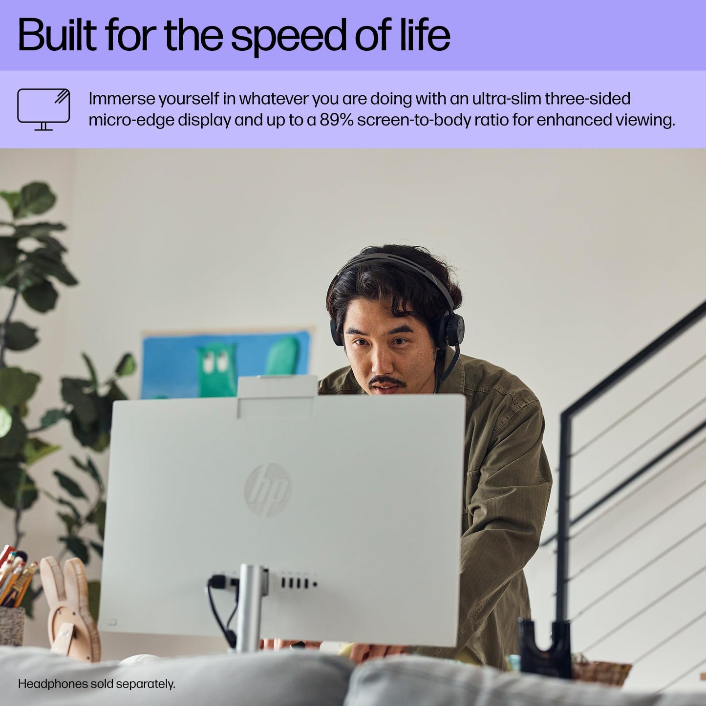 HP 24 Touchscreen All-in-One Desktop Computer for Home and School, Intel Processor (Beat i3-1110G4), 23.8" FHD Display, 32GB DDR4 RAM, 1TB PCIe SSD, WiFi 6, Bluetooth, Business AIO, Windows 11 Pro