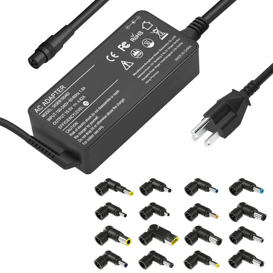 ELECBRAIN 90W Universal AC Adapter Laptop Charger Compatible with HP Dell Lenovo Acer Asus Toshiba IBM Sony Fujitsu Gateway Notebook Ultrabook Chromebook Power Supply Cord with 16 Connectors