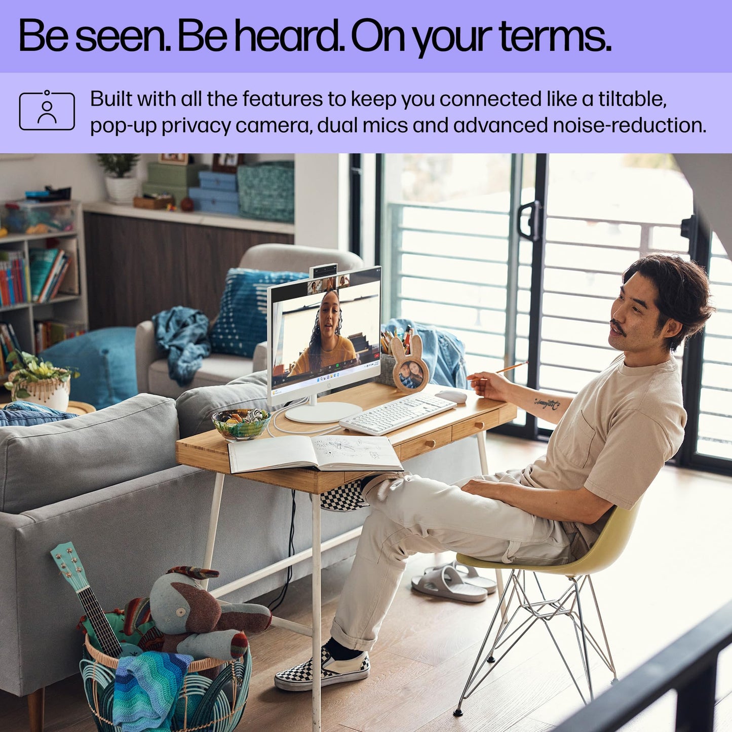 HP 24 Touchscreen All-in-One Desktop Computer for Home and School, Intel Processor (Beat i3-1110G4), 23.8" FHD Display, 32GB DDR4 RAM, 1TB PCIe SSD, WiFi 6, Bluetooth, Business AIO, Windows 11 Pro